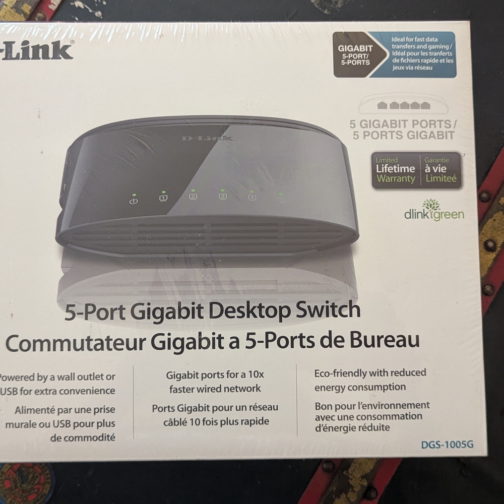 D-Link Black 5-Port Gigabit Switch